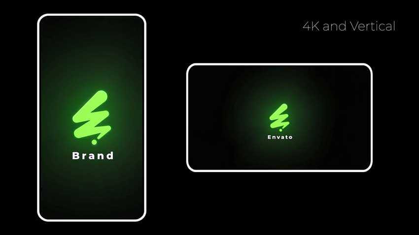 پروژه آماده لوگو عمودی