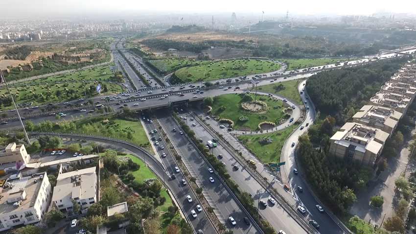 فوتیج هلیشات تهران